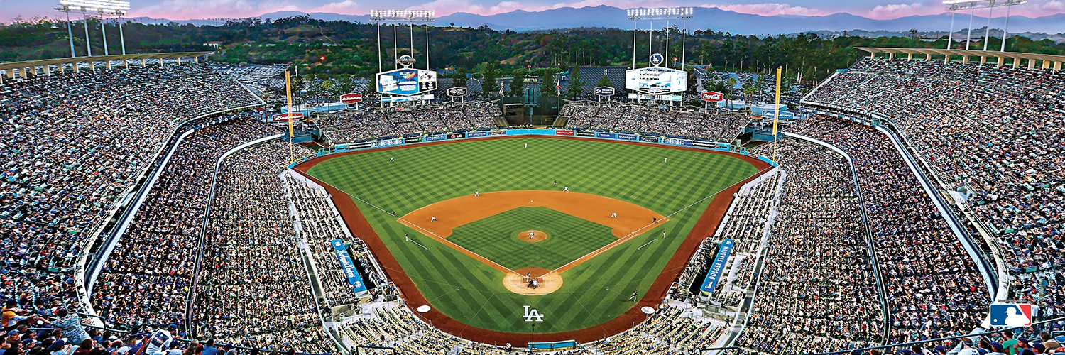 Los Angeles Dodgers Mlb 1000pc Panoramic Jigsaw Puzzle