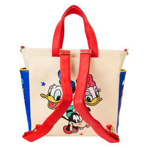 LOUNGEFLY DISNEY MICKEY AND FRIENDS CONVERTIBLE BACKPACK