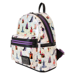 LOUNGEFLY DISNEY VILLAINS IRIDESCENT AOP MINI BACKPACK