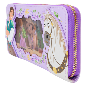 Tangled Rapunzel Princess Series Lenticular Zip Around Wristlet Wallet