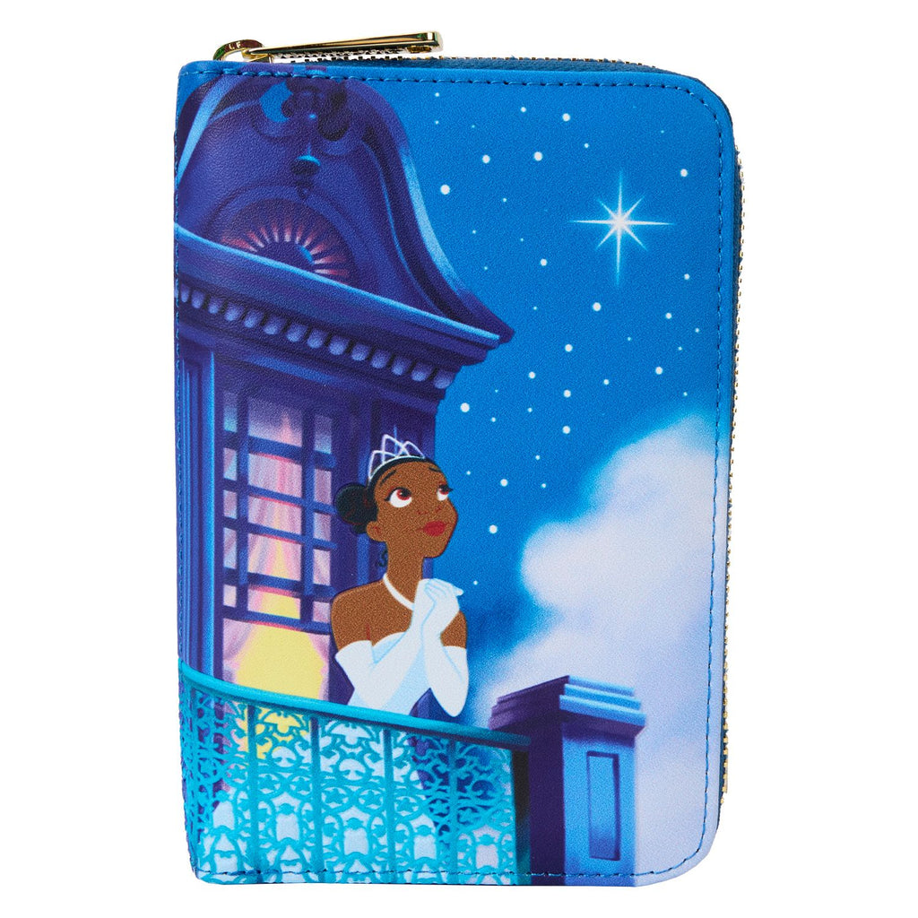 LOUNGEFLY LF DISNEY PRINCESS AND THE FROG 15TH ANNIVERSARY ZIP AROUND WALLET