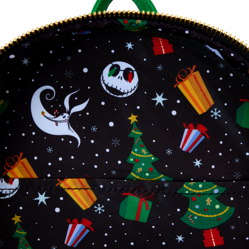 Loungefly The Nightmare Before Christmas Candy Cane Carousel Glow Mini Backpack