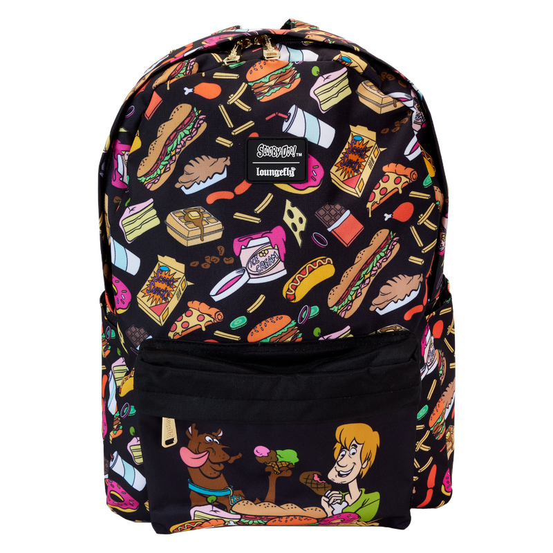 Scooby-Doo Snacks All-Over Print Nylon Full-Size Backpack