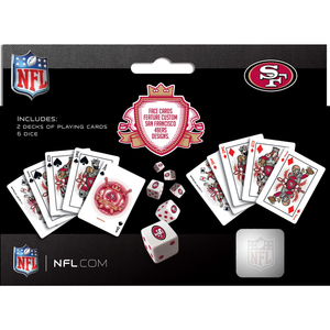 San Francisco 49ers Nfl 2-pack Playing Cards & Dice Set
