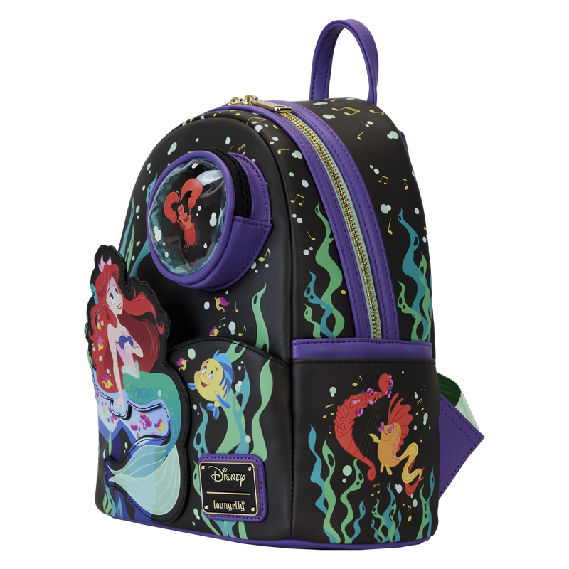 Loungefly The Little Mermaid 35th Anniversary Life is the Bubbles Mini Backpack