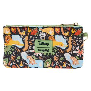 The Lion King 30th Anniversary All-Over Print Canvas Zipper Pouch Wristlet