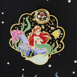 Loungefly The Little Mermaid 35th Anniversary Life is the Bubbles 3" Collector Box Sliding Pin
