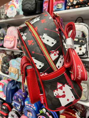 New Queen of Hearts Leather Mini Backpack