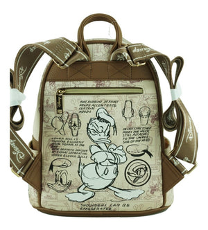 New Donald Duck Leather Mini Backpack