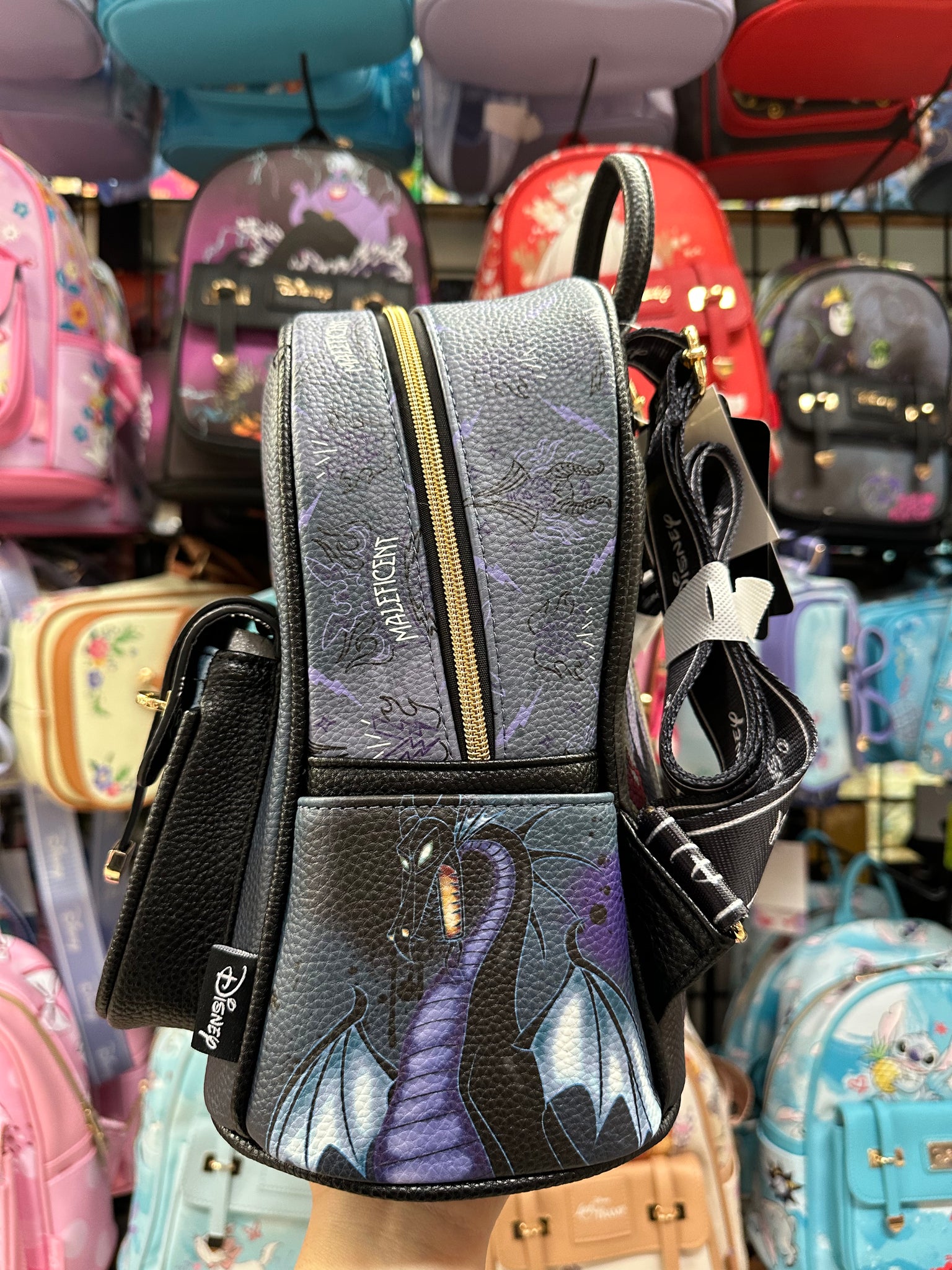 New Maleficent Leather Mini Backpack Awesome Collectibles
