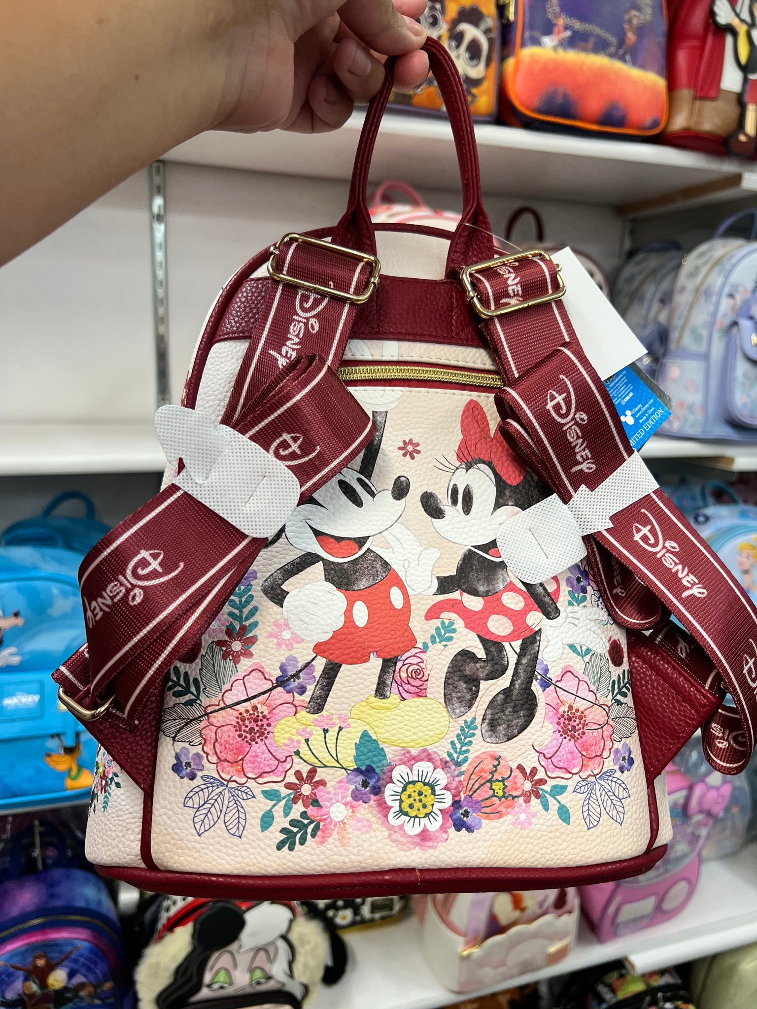 New Mickey and Minnie Vegan Leather Mini Backpack