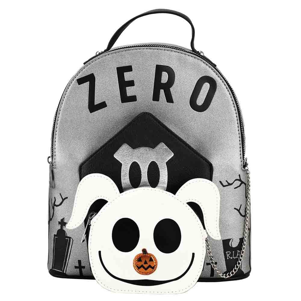 THE NIGHTMARE BEFORE CHRISTMAS ZERO REMOVABLE ZIP POUCH MINI BACKPACK