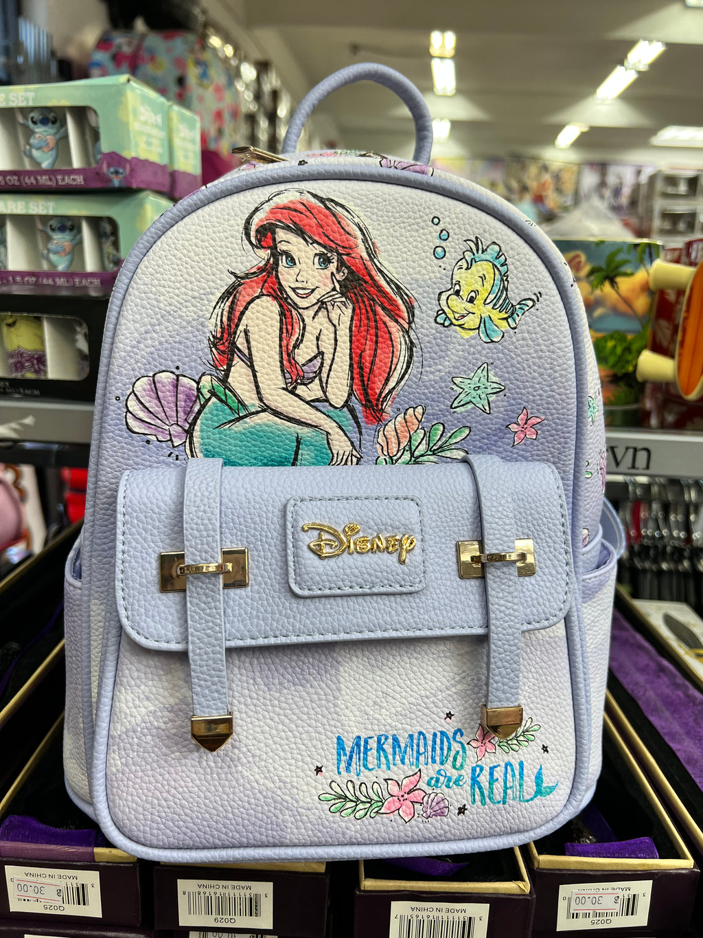 New Little Mermaid Leather Mini Backpack