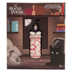 Loungefly Hocus Pocus Lenticular Black Flame Candle Lenticular Pin