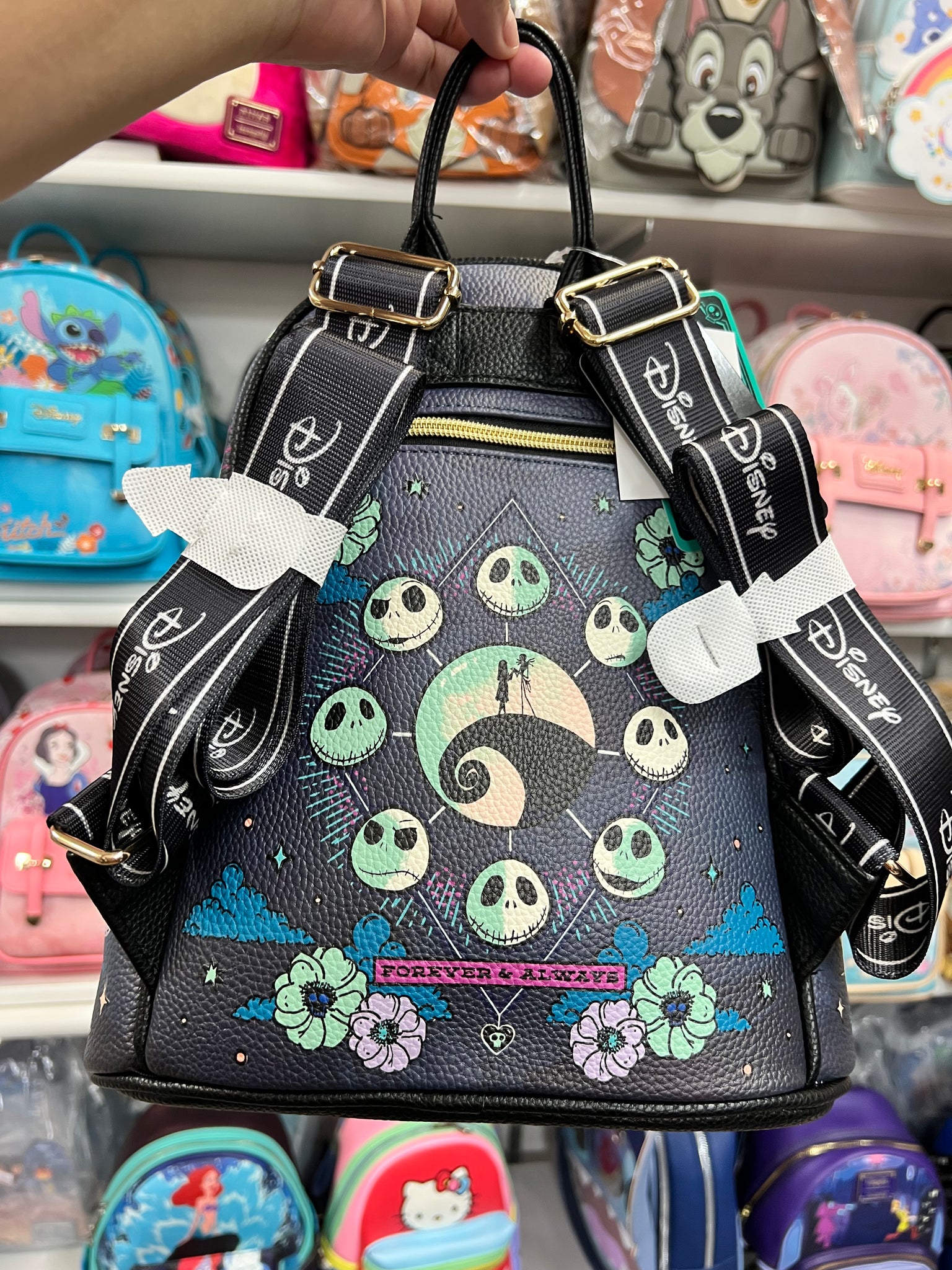 New Nightmare Before Christmas Vegan Leather Mini Backpack